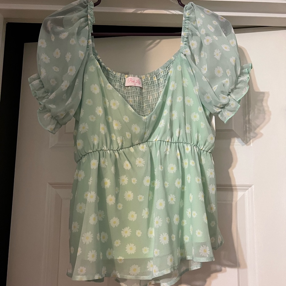 Pink Lily top